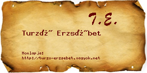 Turzó Erzsébet névjegykártya